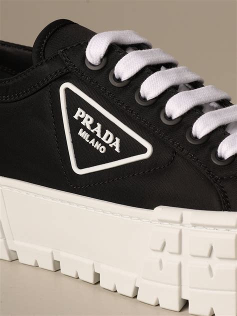 prada black sneakers women's